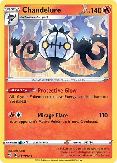 Chandelure (SWSH02: Rebel Clash) Light Play Holofoil