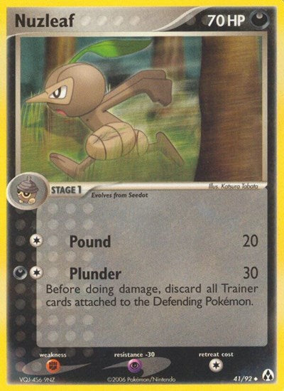 Nuzleaf (Legend Maker) Damaged / Poor