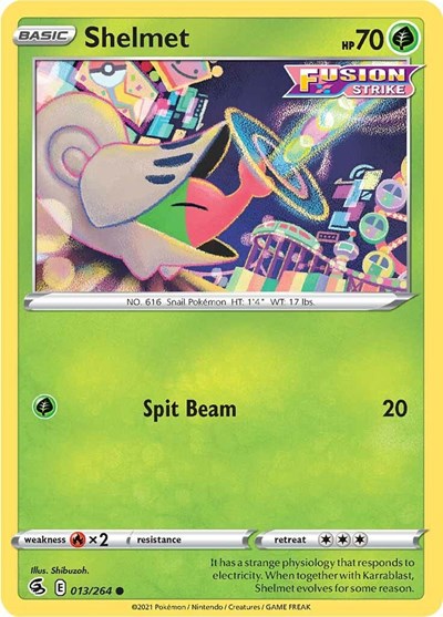 Shelmet (SWSH08: Fusion Strike) Light Play
