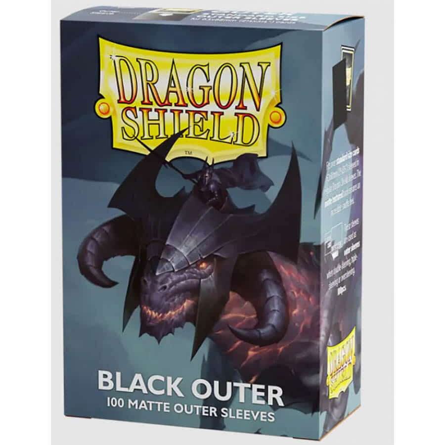 Dragon Shield Matte Outer Sleeves - Black (100-Pack) - Dragon Shield Card Sleeves