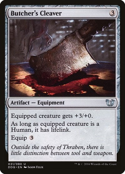Butcher's Cleaver (Duel Decks: Blessed vs Cursed) Light Play