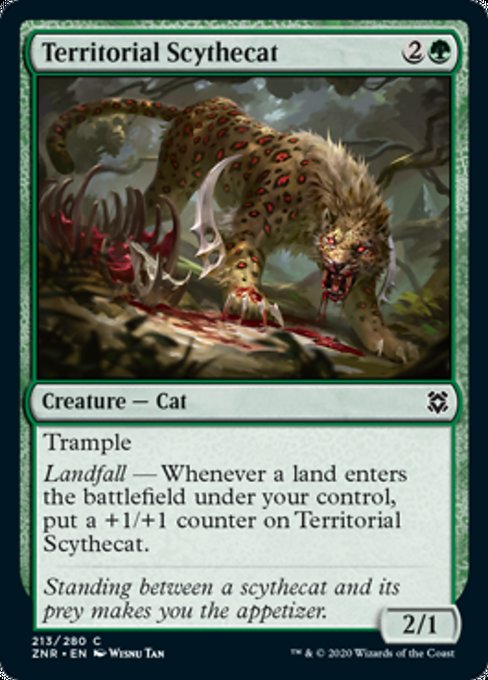 Territorial Scythecat (Zendikar Rising) Light Play