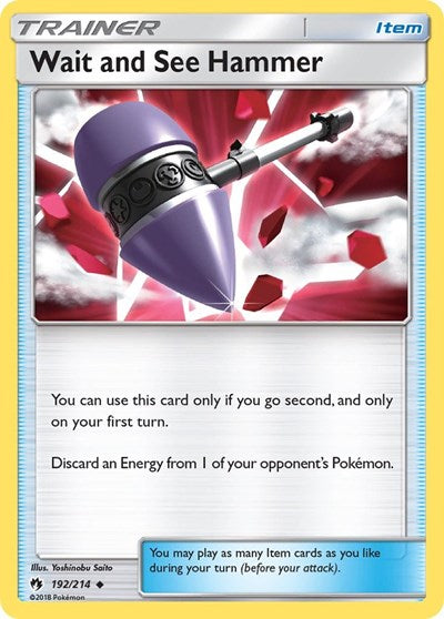 Wait and See Hammer (SM - Lost Thunder) Damaged / Poor Reverse Holofoil