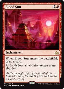 Blood Sun (Rivals of Ixalan) Light Play