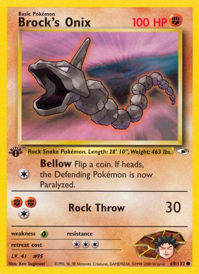 Brock's Onix (69) (Gym Heroes) Damaged / Poor Unlimited