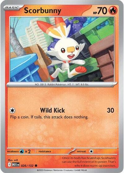 Scorbunny (ME01: Mega Evolution) Light Play