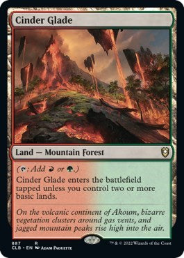 Cinder Glade (Commander Legends: Battle for Baldur's Gate) Light Play