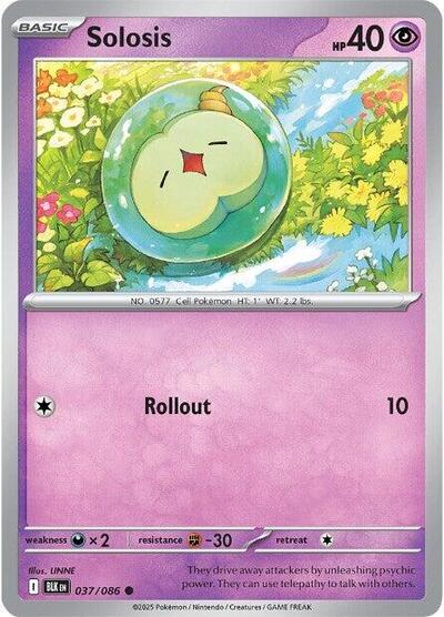 Solosis (SV: Black Bolt) Light Play Reverse Holofoil