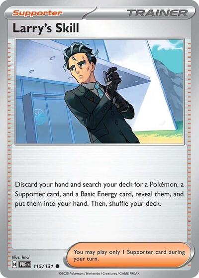 Larry's Skill - 115 (SV: Prismatic Evolutions) Light Play Reverse Holofoil