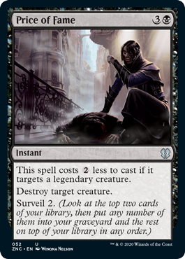Price of Fame (Commander 2020 Zendikar Rising) Light Play