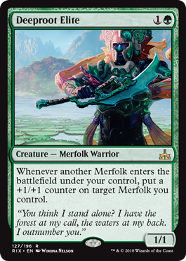Deeproot Elite (Rivals of Ixalan) Light Play