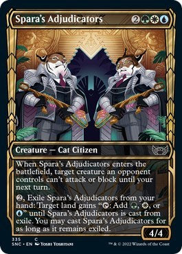 Spara's Adjudicators (Showcase) (Streets of New Capenna) Light Play Foil
