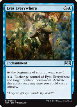 Eyes Everywhere (Ravnica Allegiance) Light Play