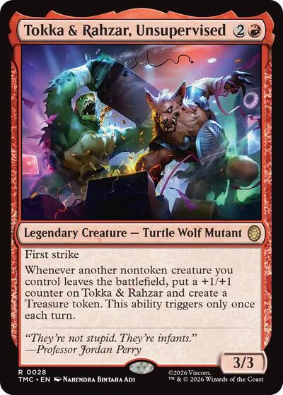 Tokka & Rahzar, Unsupervised (Commander: Teenage Mutant Ninja Turtles) Light Play