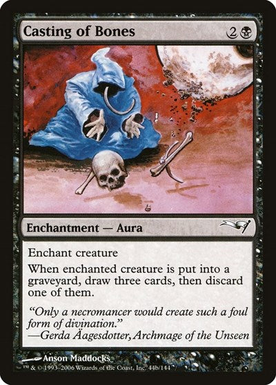 Casting of Bones (Coldsnap Theme Deck Reprints) Light Play