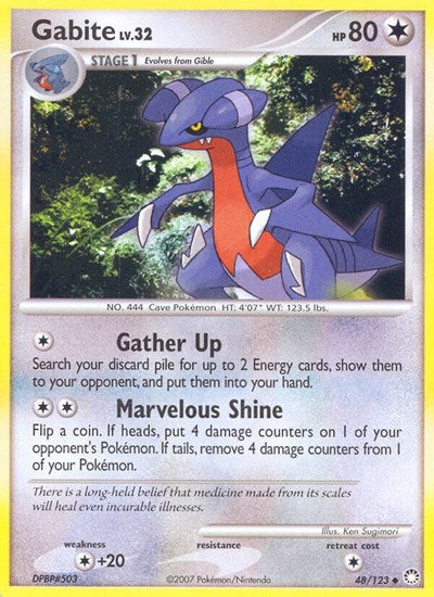 Gabite (Mysterious Treasures) Damaged / Poor