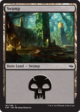 Swamp (181) (Fate Reforged) Light Play