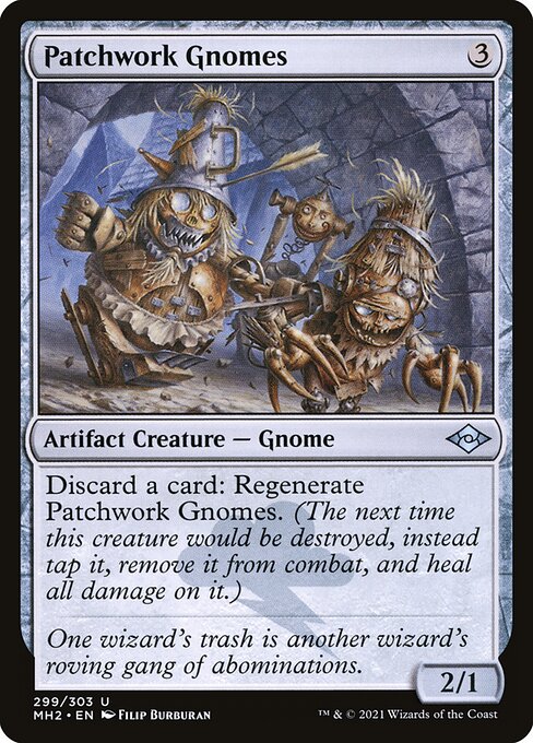 Patchwork Gnomes (Foil Etched) (Modern Horizons 2) Light Play Foil