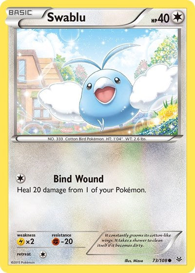 Swablu (XY Roaring Skies) Medium Play Reverse Holofoil
