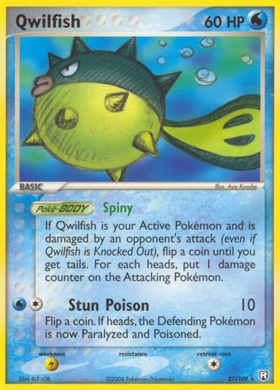 Qwilfish (Team Rocket Returns) Medium Play