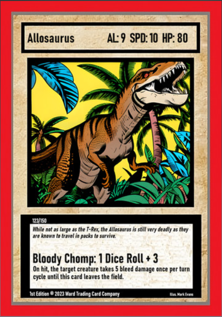 123/150 Allosaurus - Epic