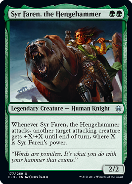 Syr Faren, the Hengehammer (Throne of Eldraine) Light Play