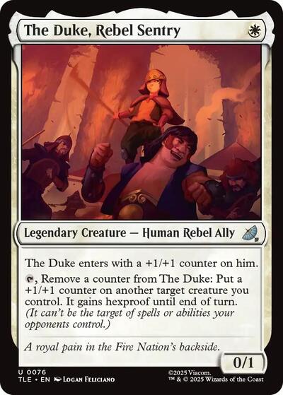 The Duke, Rebel Sentry (Avatar: The Last Airbender: Eternal-Legal) Light Play