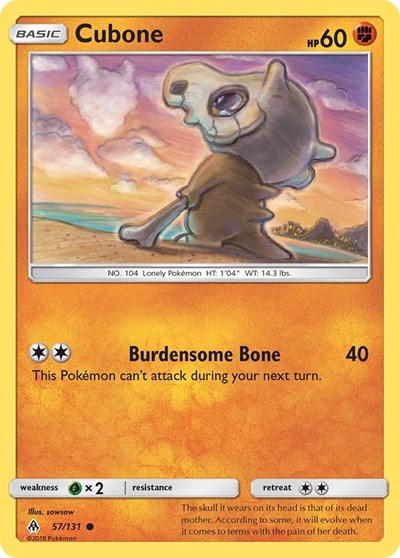 Cubone (SM - Forbidden Light) Medium Play