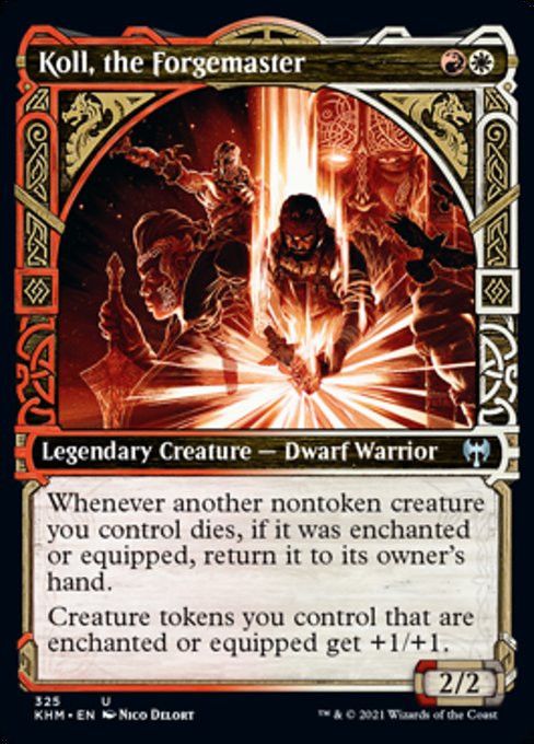 Koll, the Forgemaster (Showcase) (Kaldheim) Light Play Foil