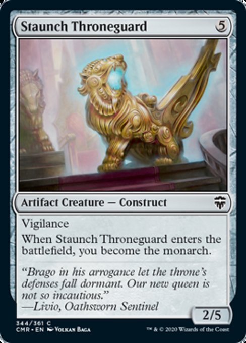 Staunch Throneguard (Commander Legends) Light Play