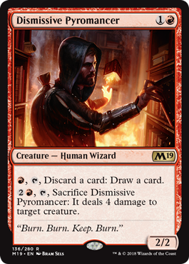 Dismissive Pyromancer (Magic 2019 Core Set) Light Play