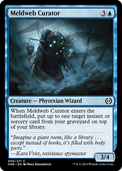 Meldweb Curator (Phyrexia: All Will Be One) Light Play Foil