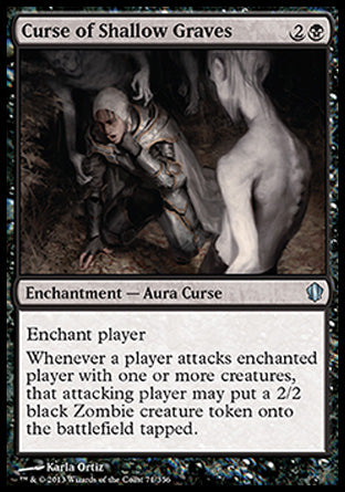 Curse of Shallow Graves (Commander 2013 Edition) Light Play