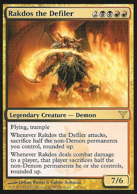 Rakdos the Defiler (Dissension) Heavy Play