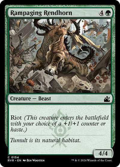 Rampaging Rendhorn (Ravnica Remastered) Light Play