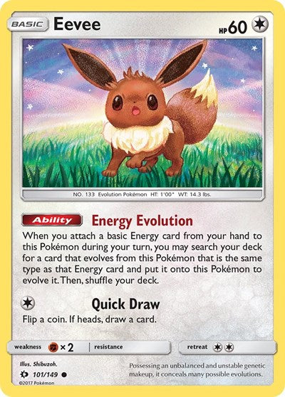 Eevee (SM Base Set) Light Play