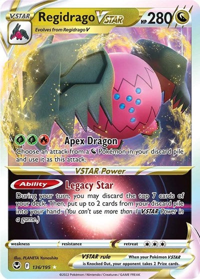 Regidrago VSTAR (SWSH12: Silver Tempest) Near Mint Holofoil