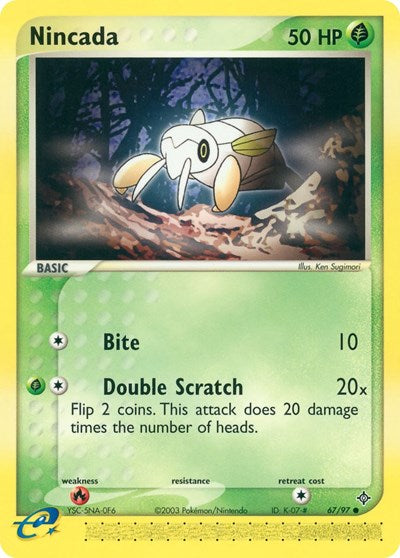 Nincada - 067 (Dragon) Damaged / Poor