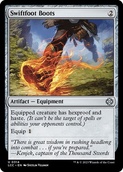 Swiftfoot Boots (Commander: The Lost Caverns of Ixalan) Light Play