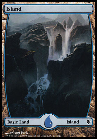 Island (235) (Zendikar) Light Play