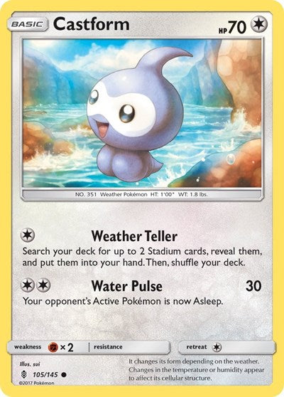 Castform (SM - Guardians Rising) Medium Play