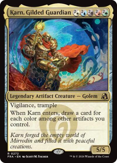 Karn, Gilded Guardian (Reality Fracture) Light Play