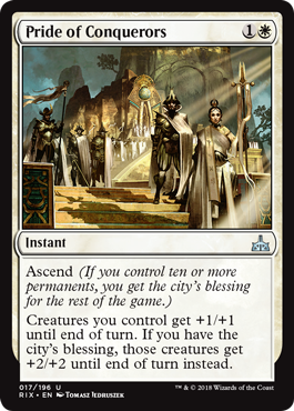 Pride of Conquerors (Rivals of Ixalan) Medium Play