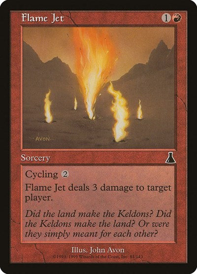 Flame Jet (Urza's Destiny) Light Play