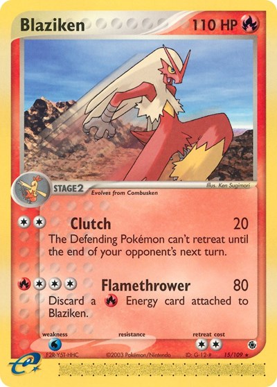 Blaziken - 15 (Ruby and Sapphire) Medium Play