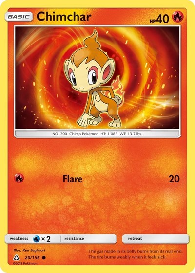 Chimchar (20) (SM - Ultra Prism) Medium Play