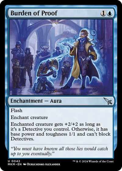 Burden of Proof (Murders at Karlov Manor) Light Play Foil