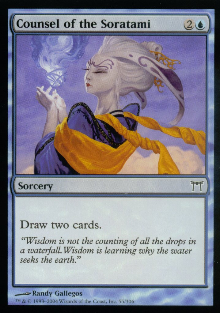 Counsel of the Soratami (Champions of Kamigawa) Light Play