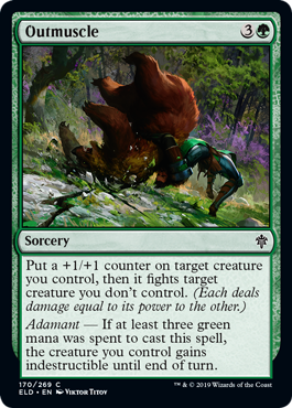 Outmuscle (Throne of Eldraine) Light Play