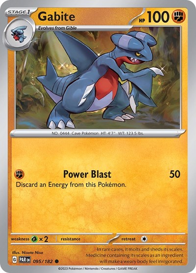 Gabite (Scarlet and Violet: Paradox Rift) Light Play Reverse Holofoil